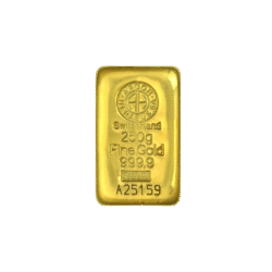250 Grams Gold Cast Bar | Argor-Heraeus