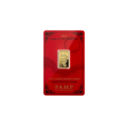 PAMP 'Year of the Dragon' Suisse 2024 5g Gold Bar