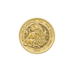 The Royal Tudor Beasts: The Bull of Clarence 2023 1oz Gold Coin