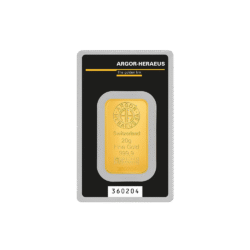 20g Minted Gold Bar | Argor-Heraeus